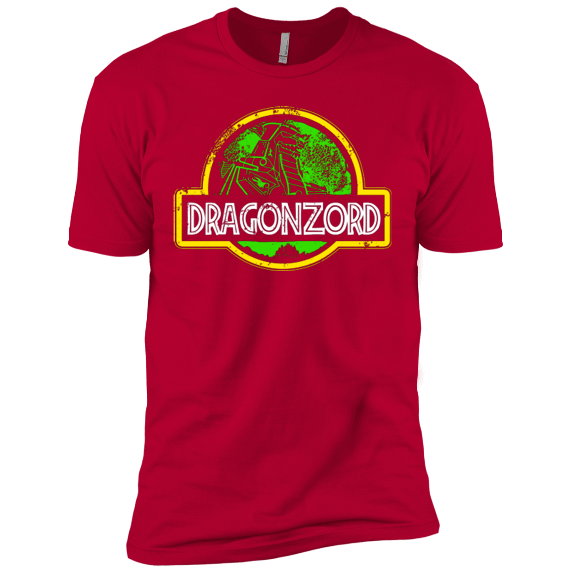 T-Shirts Red / X-Small Jurassic Power Green Men's Premium T-Shirt