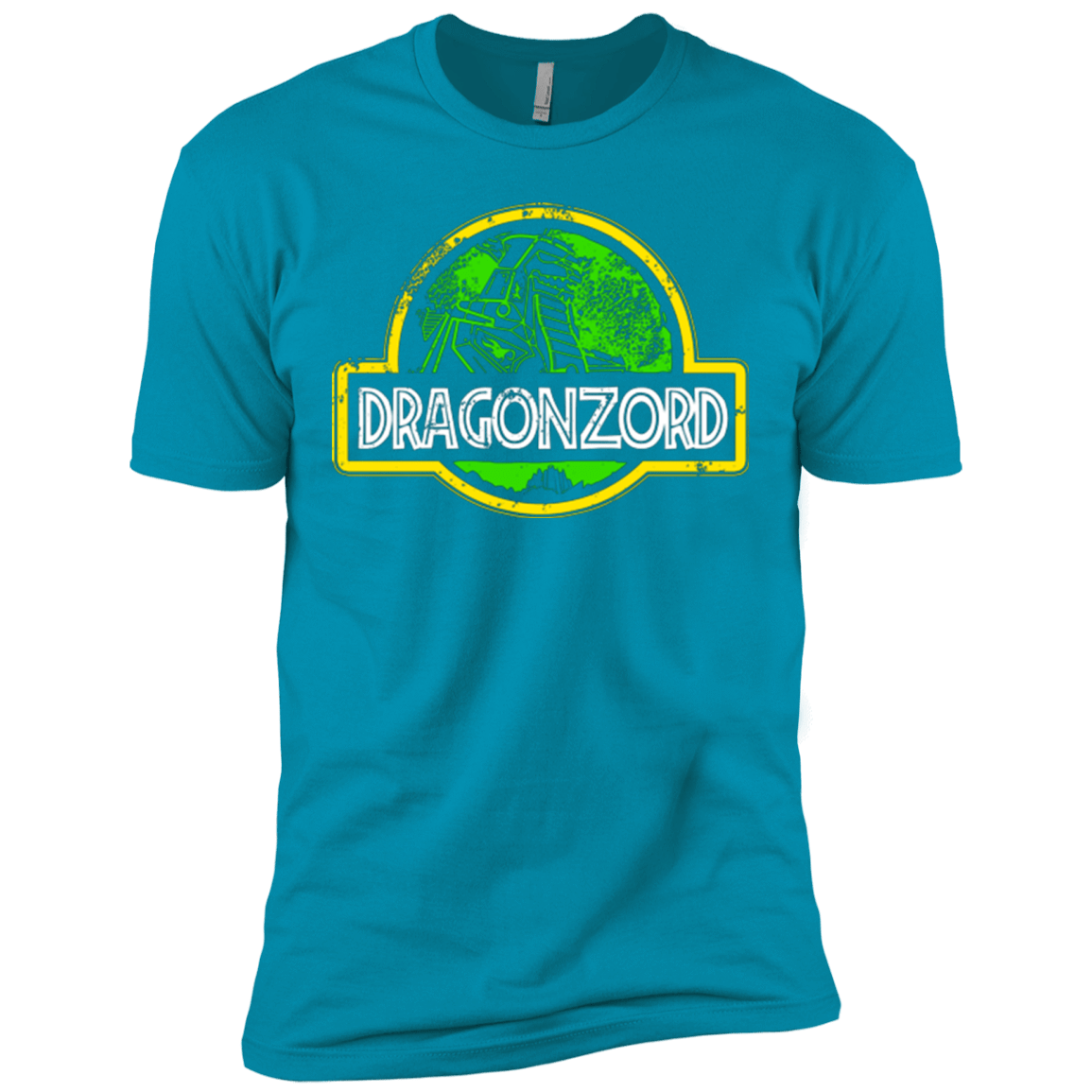 T-Shirts Turquoise / X-Small Jurassic Power Green Men's Premium T-Shirt