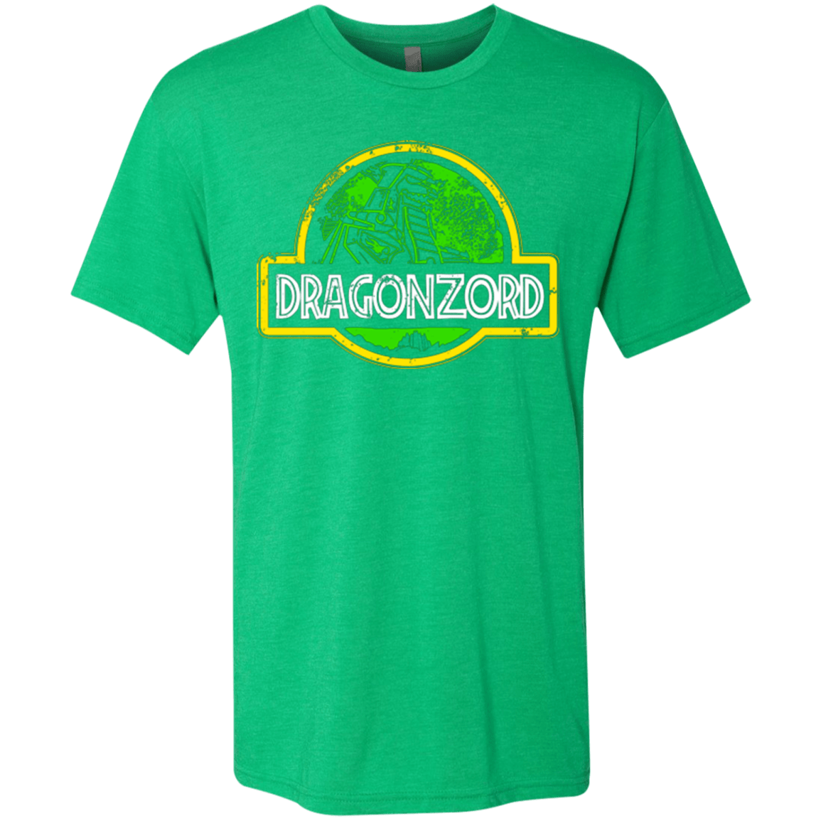 T-Shirts Envy / Small Jurassic Power Green Men's Triblend T-Shirt
