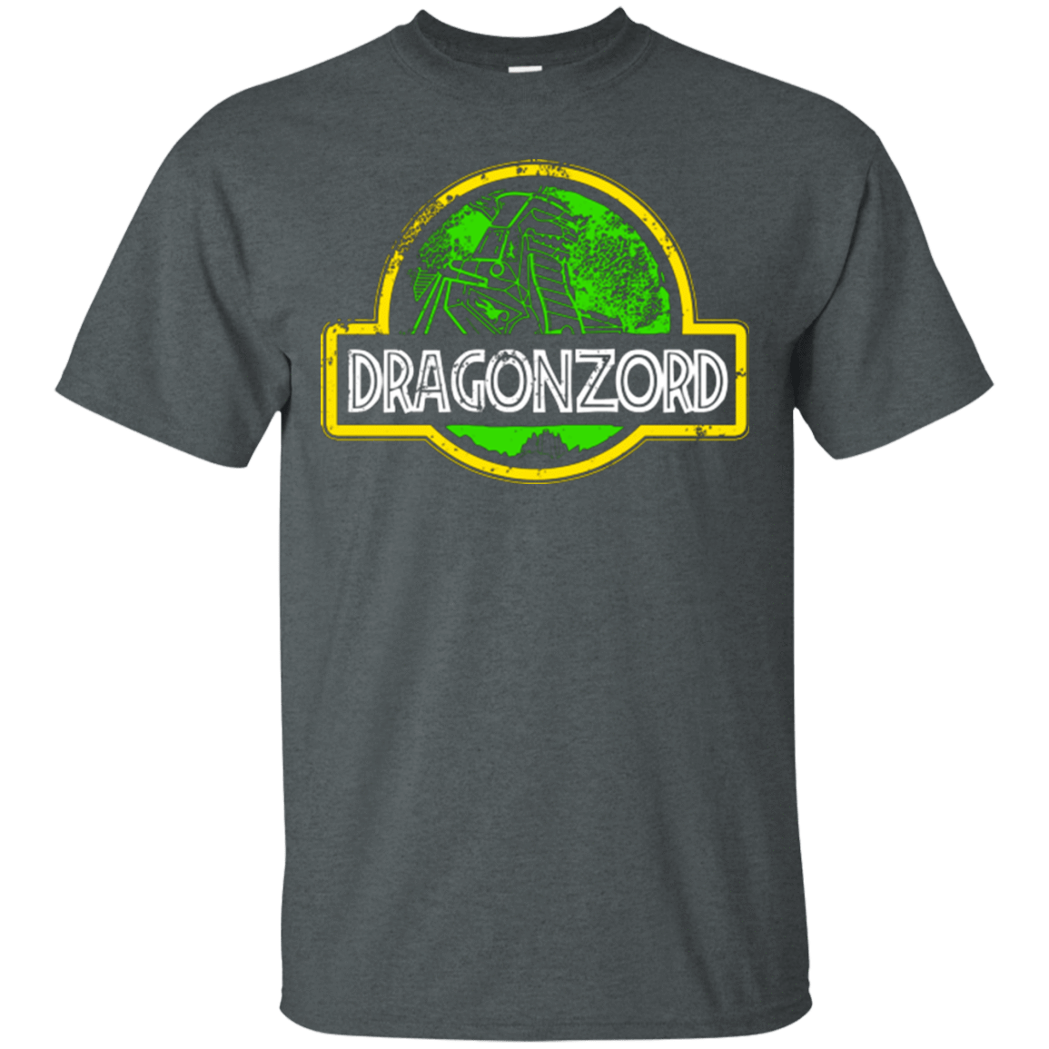 T-Shirts Dark Heather / Small Jurassic Power Green T-Shirt