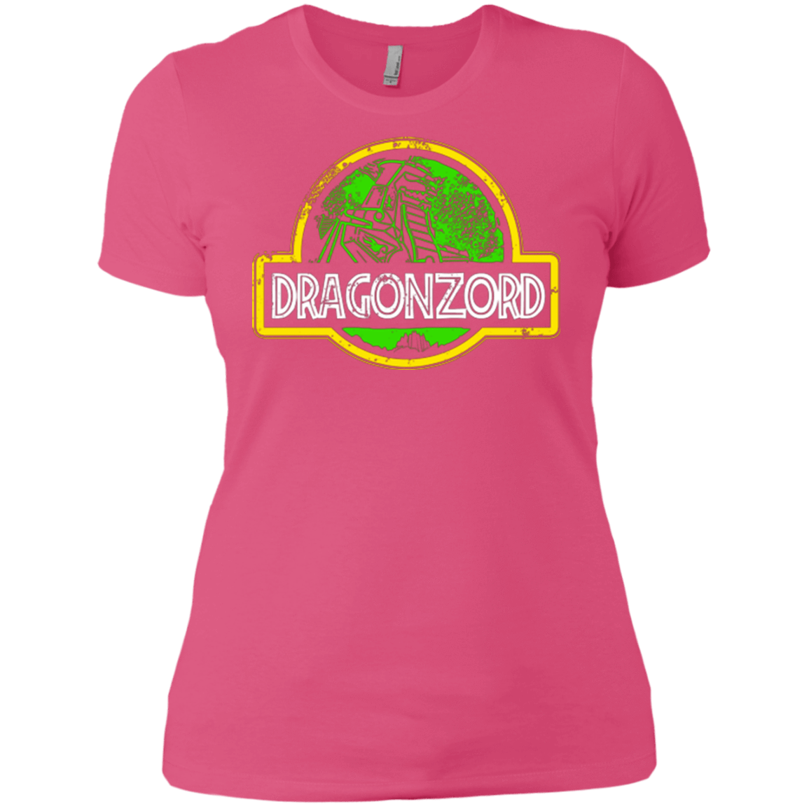 T-Shirts Hot Pink / X-Small Jurassic Power Green Women's Premium T-Shirt
