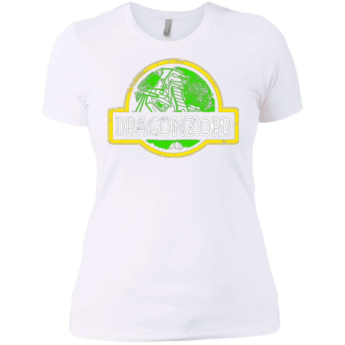 T-Shirts White / X-Small Jurassic Power Green Women's Premium T-Shirt