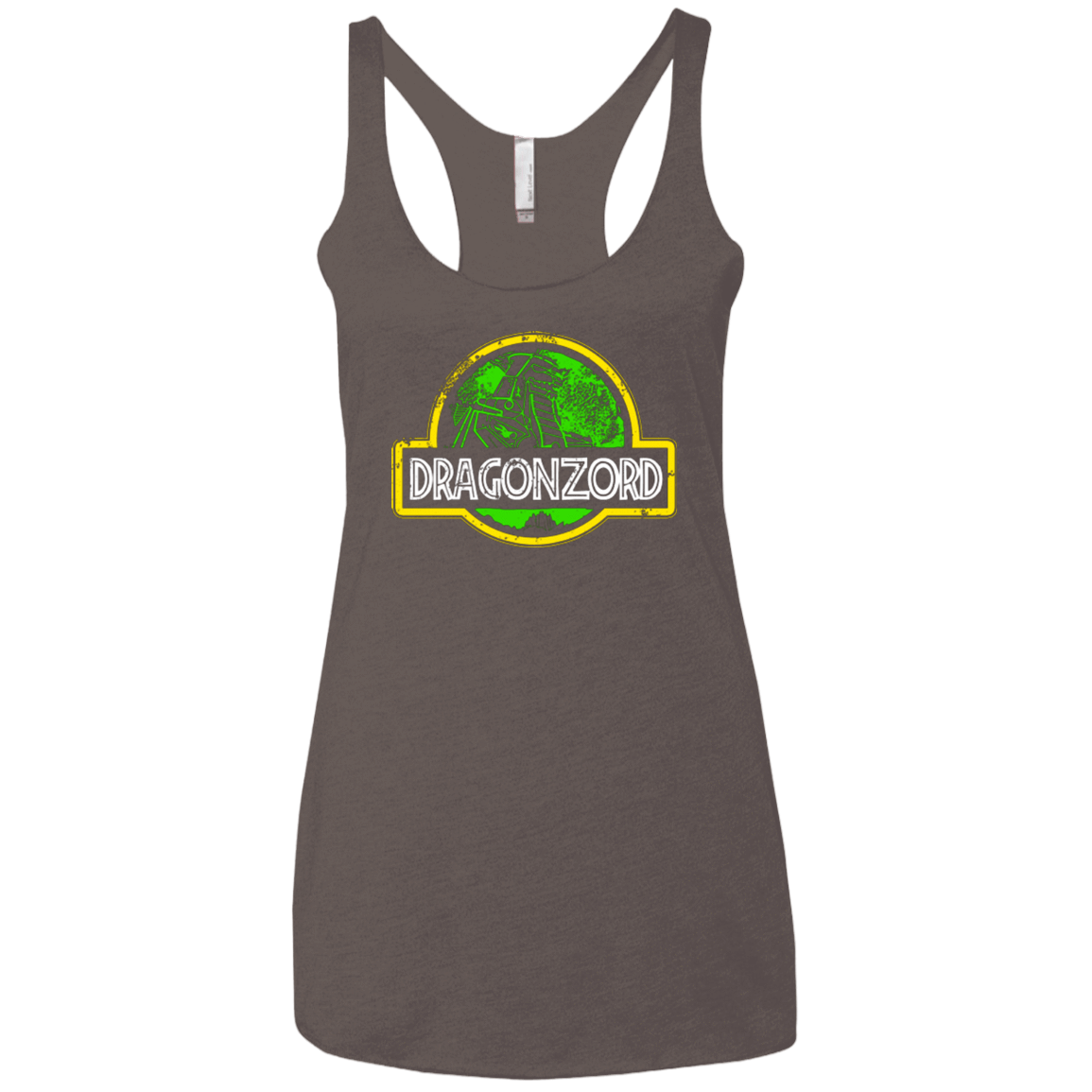 T-Shirts Macchiato / X-Small Jurassic Power Green Women's Triblend Racerback Tank
