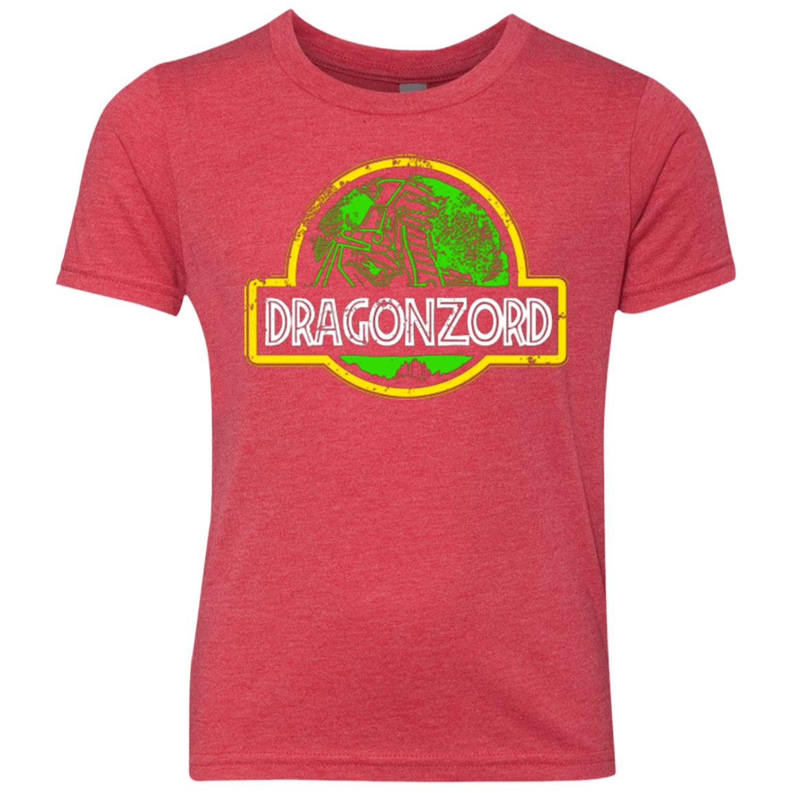 T-Shirts Vintage Red / YXS Jurassic Power Green Youth Triblend T-Shirt