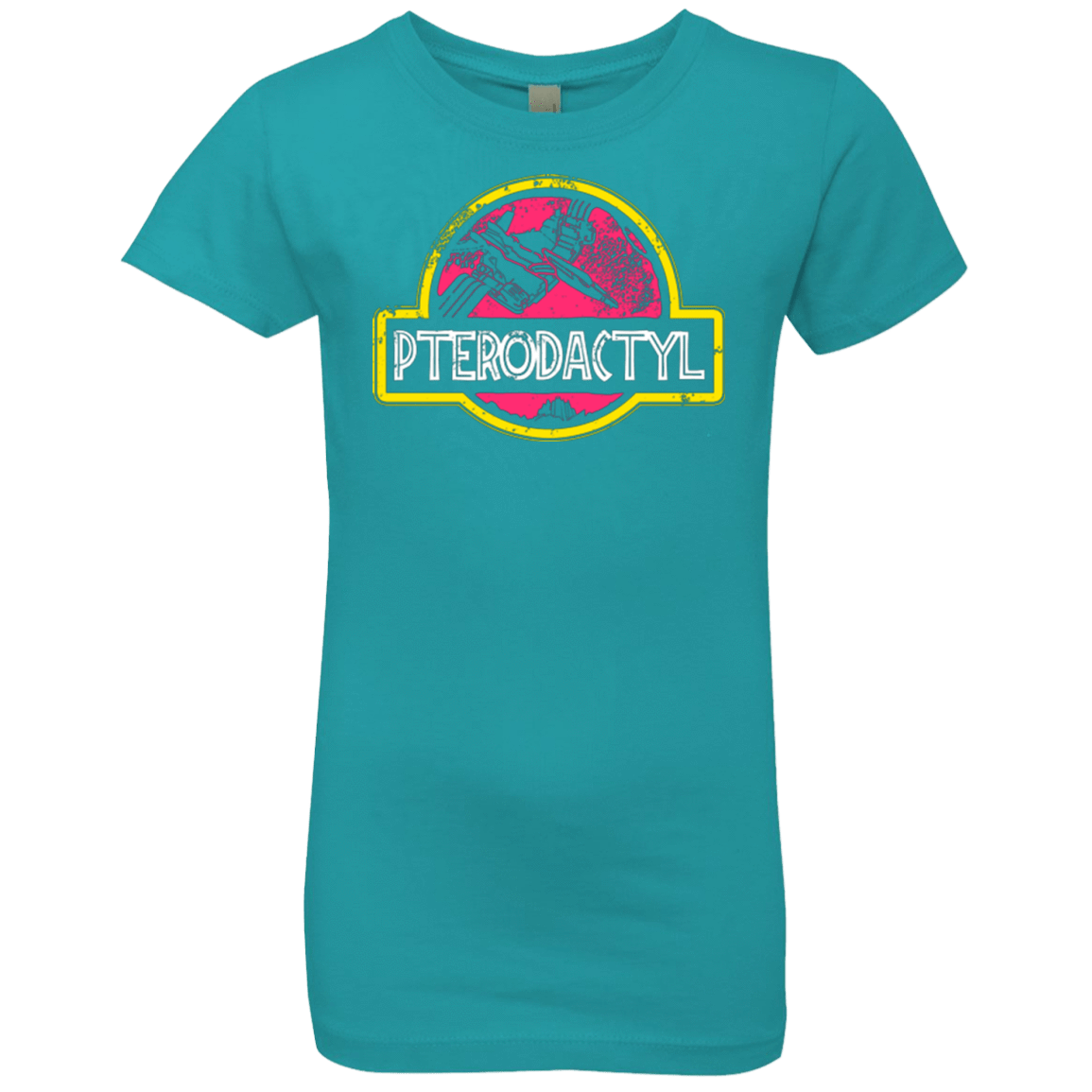 T-Shirts Tahiti Blue / YXS Jurassic Power Pink Girls Premium T-Shirt