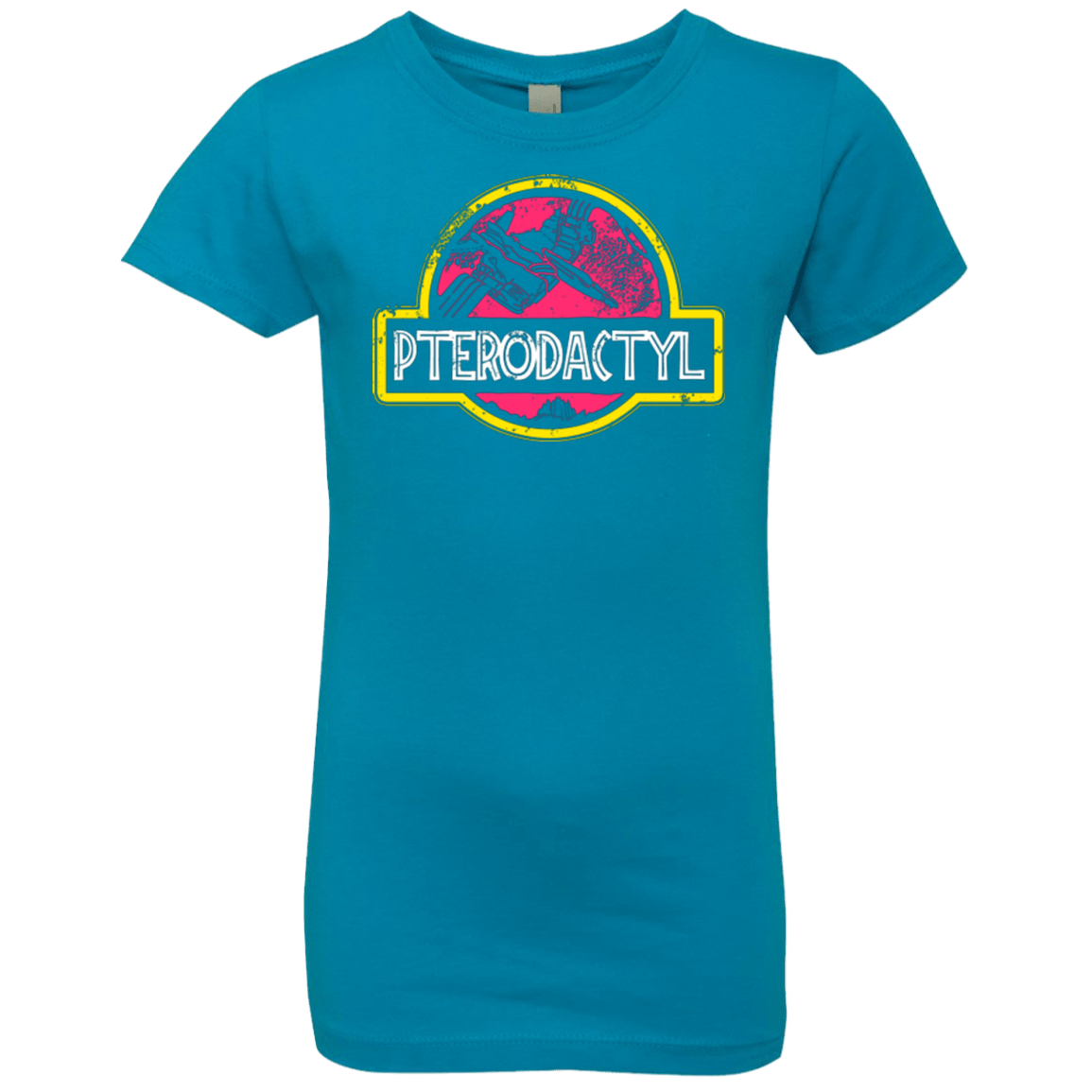 T-Shirts Turquoise / YXS Jurassic Power Pink Girls Premium T-Shirt