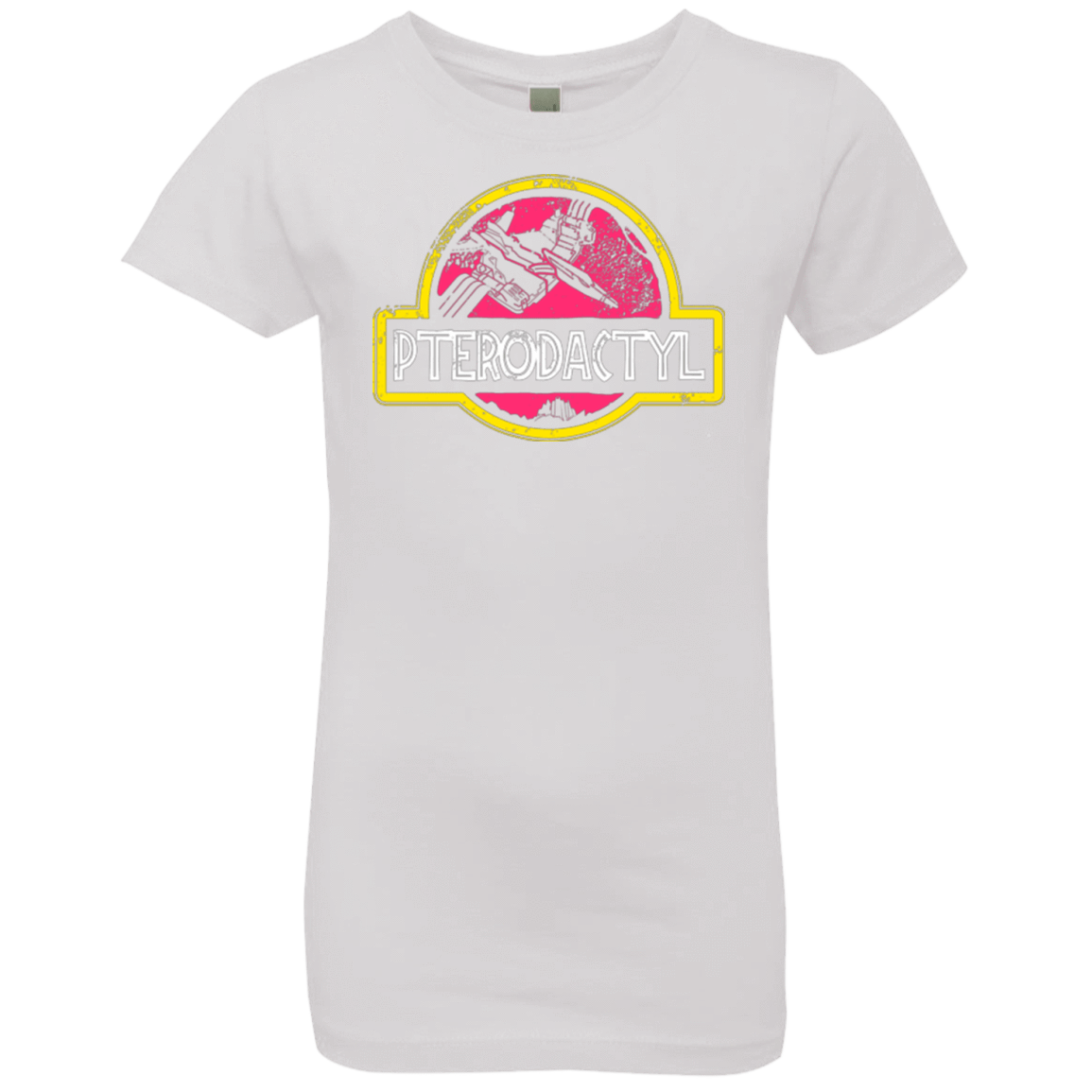T-Shirts White / YXS Jurassic Power Pink Girls Premium T-Shirt