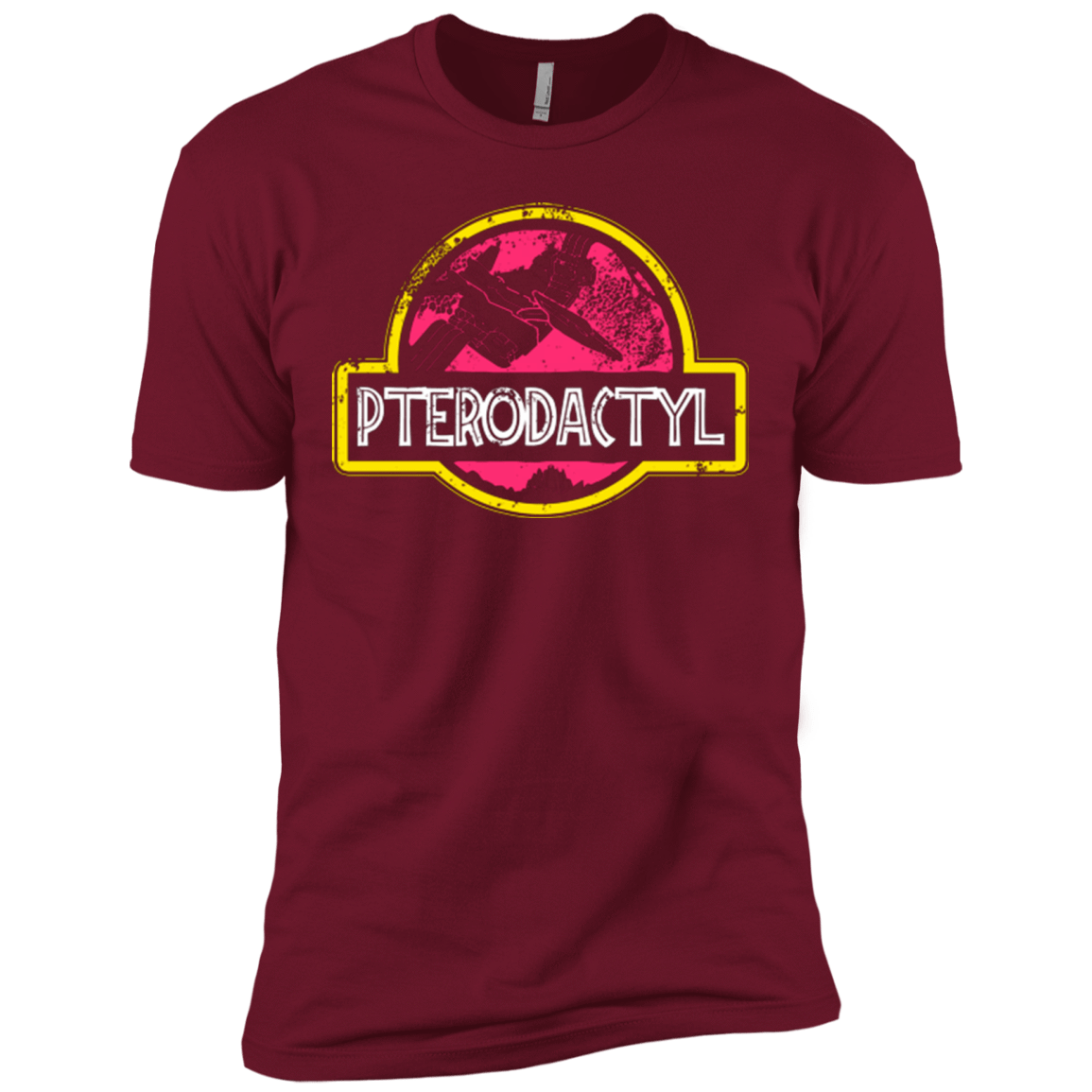 T-Shirts Cardinal / X-Small Jurassic Power Pink Men's Premium T-Shirt
