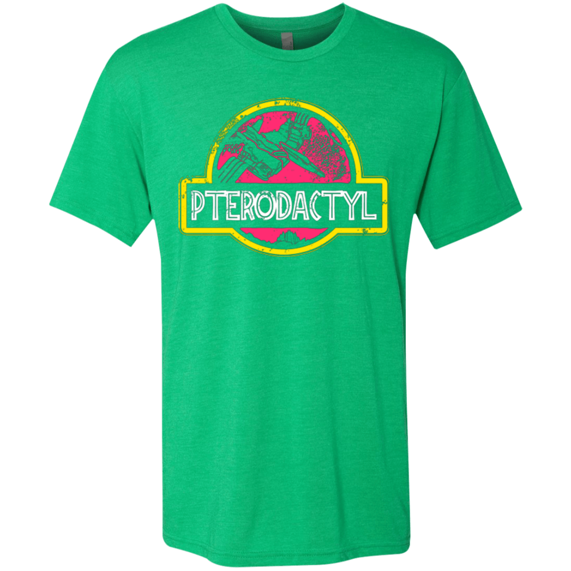 T-Shirts Envy / Small Jurassic Power Pink Men's Triblend T-Shirt