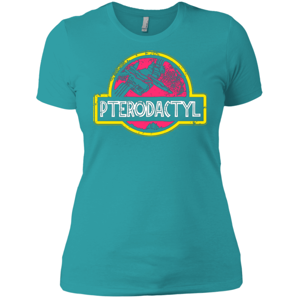 T-Shirts Tahiti Blue / X-Small Jurassic Power Pink Women's Premium T-Shirt