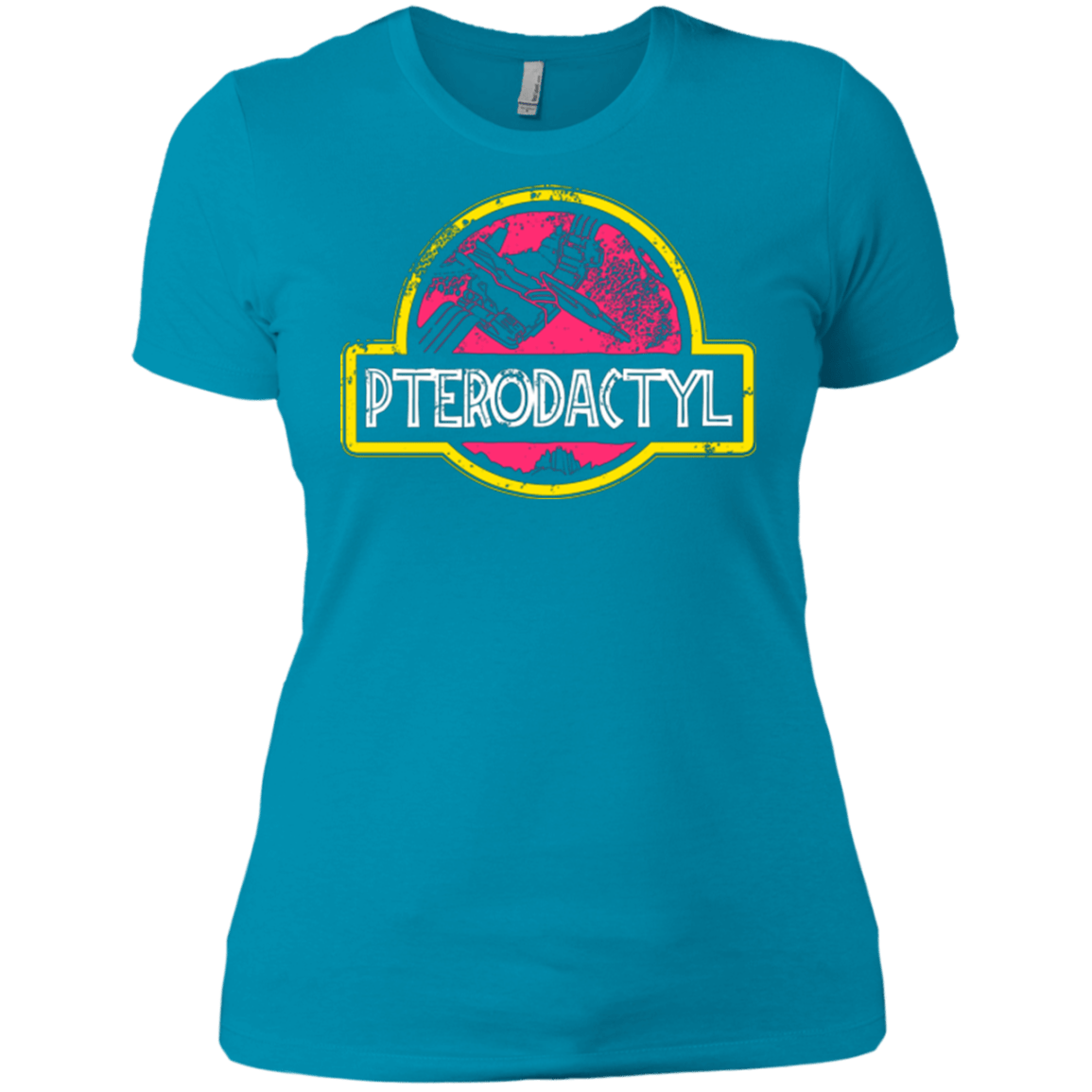 T-Shirts Turquoise / X-Small Jurassic Power Pink Women's Premium T-Shirt