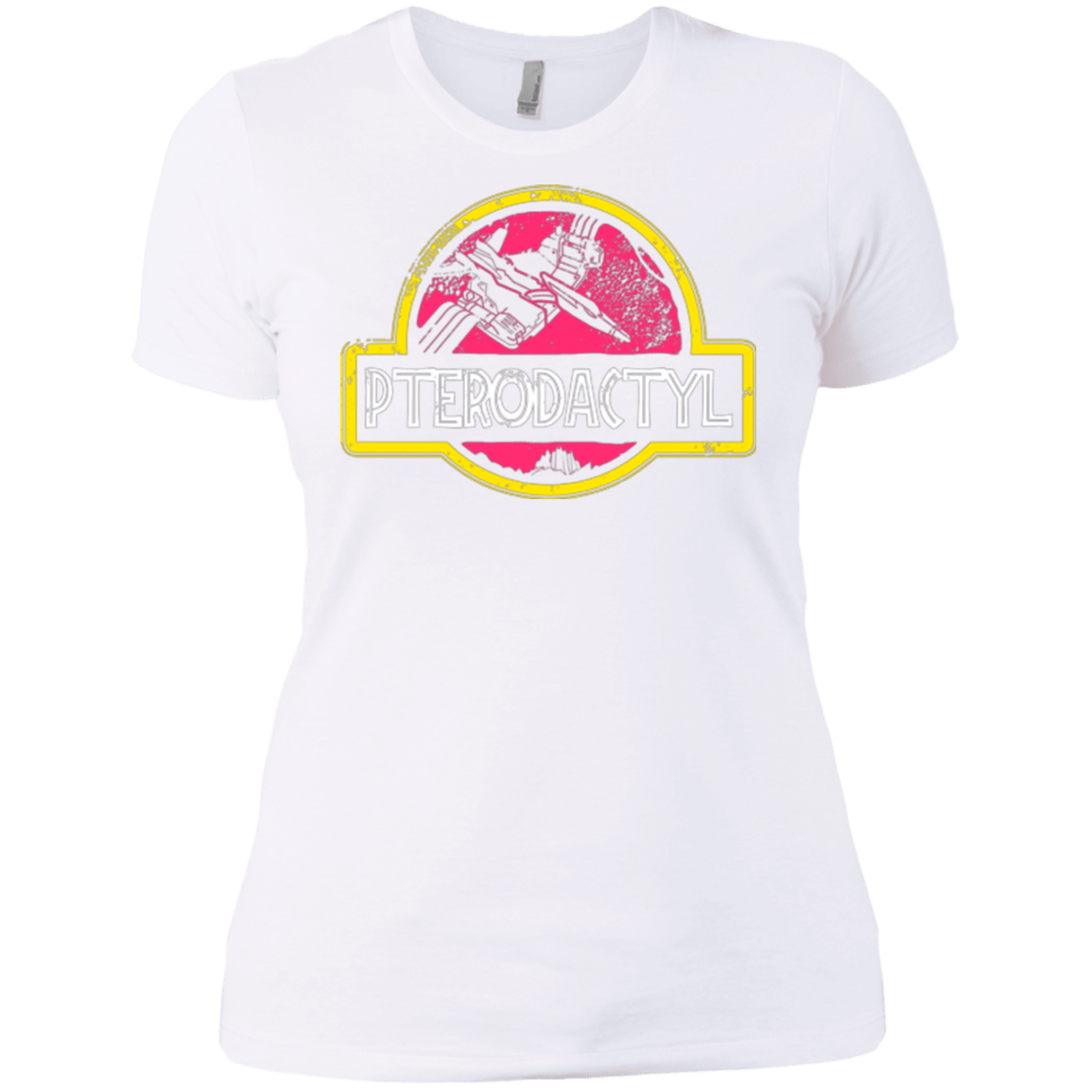 T-Shirts White / X-Small Jurassic Power Pink Women's Premium T-Shirt