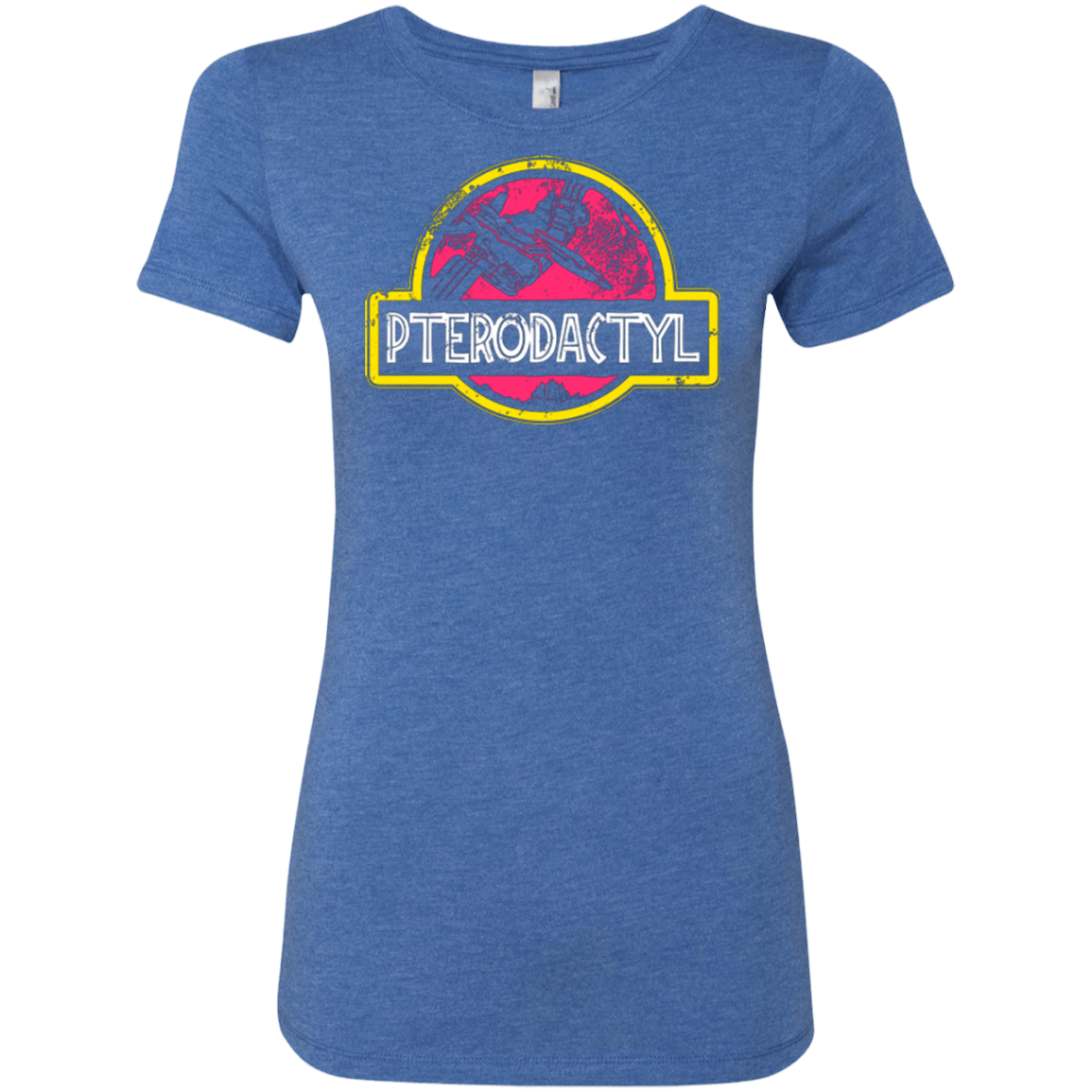T-Shirts Vintage Royal / Small Jurassic Power Pink Women's Triblend T-Shirt