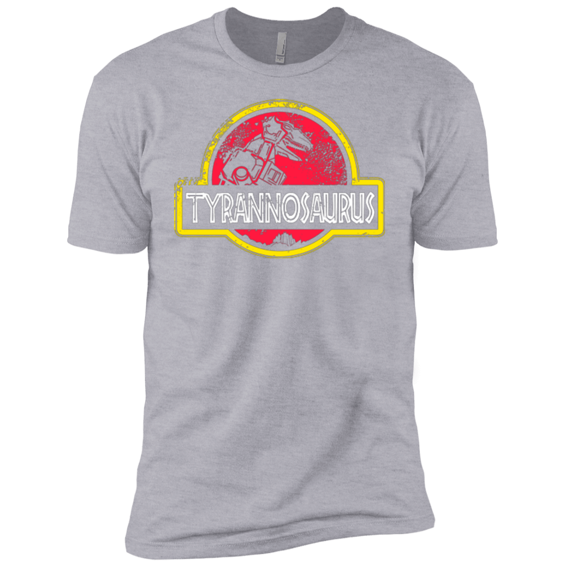 T-Shirts Heather Grey / YXS Jurassic Power Red Boys Premium T-Shirt