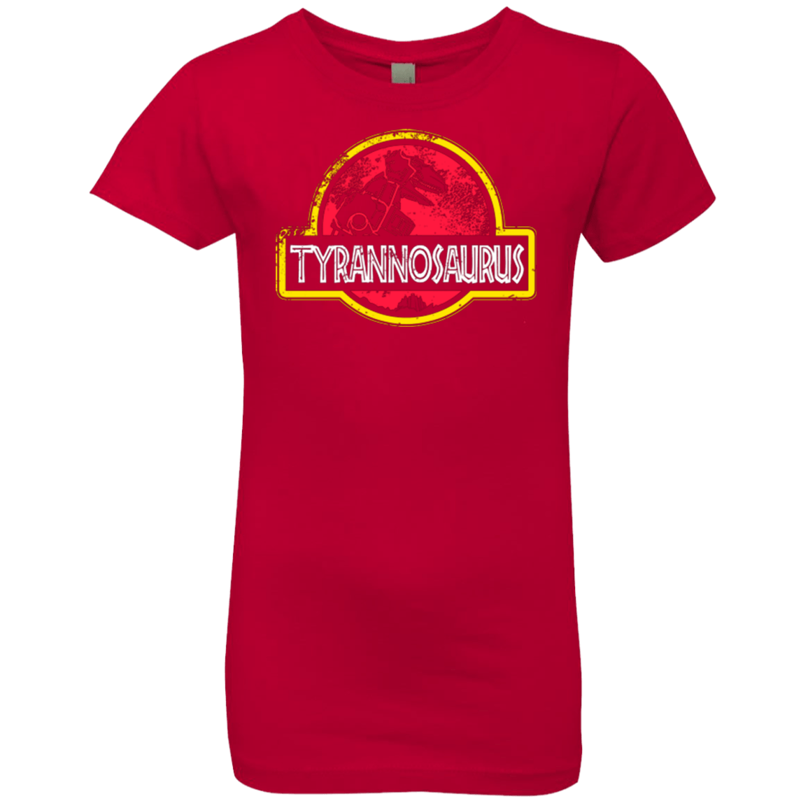 T-Shirts Red / YXS Jurassic Power Red Girls Premium T-Shirt