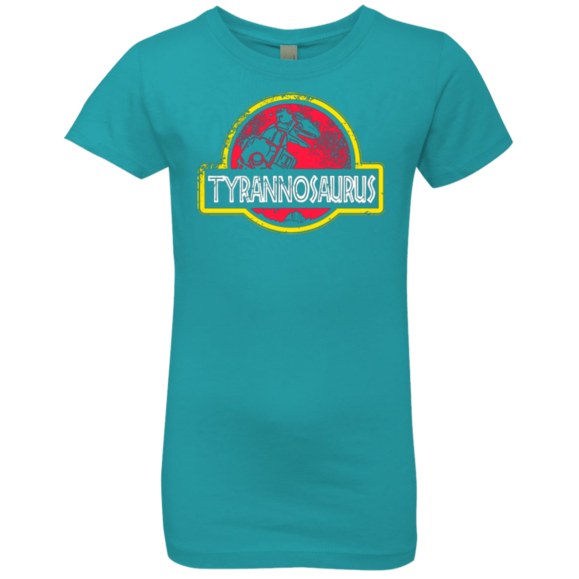 T-Shirts Tahiti Blue / YXS Jurassic Power Red Girls Premium T-Shirt