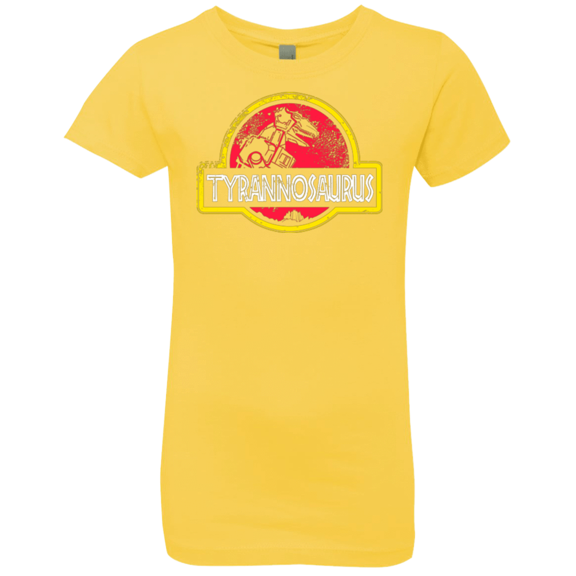 T-Shirts Vibrant Yellow / YXS Jurassic Power Red Girls Premium T-Shirt