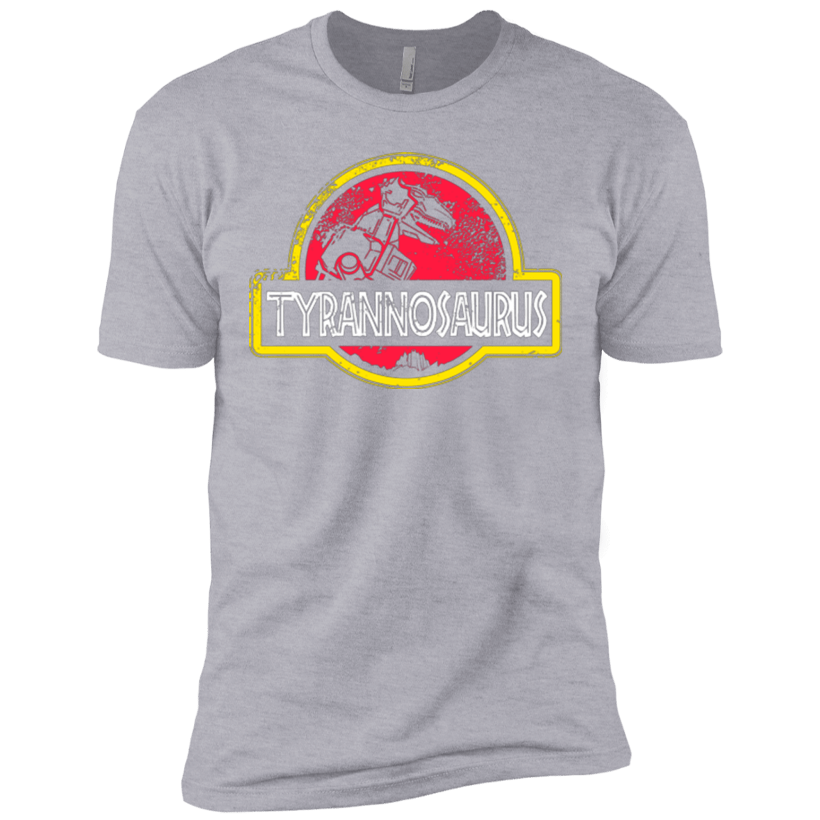 T-Shirts Heather Grey / X-Small Jurassic Power Red Men's Premium T-Shirt