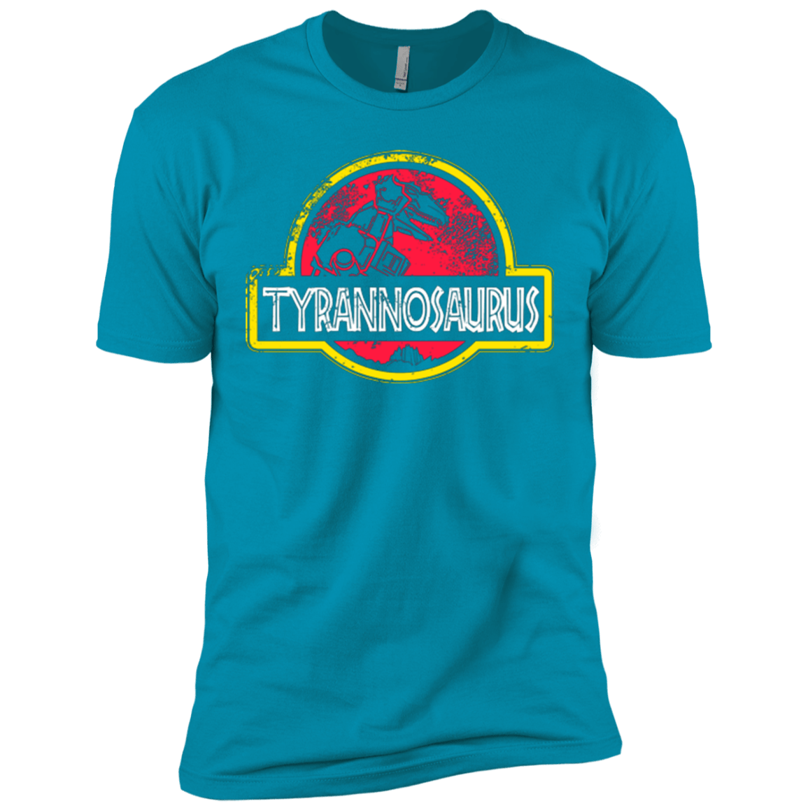T-Shirts Turquoise / X-Small Jurassic Power Red Men's Premium T-Shirt