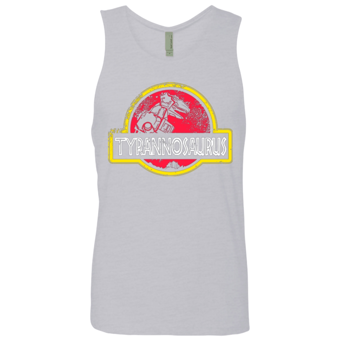 T-Shirts Heather Grey / Small Jurassic Power Red Men's Premium Tank Top