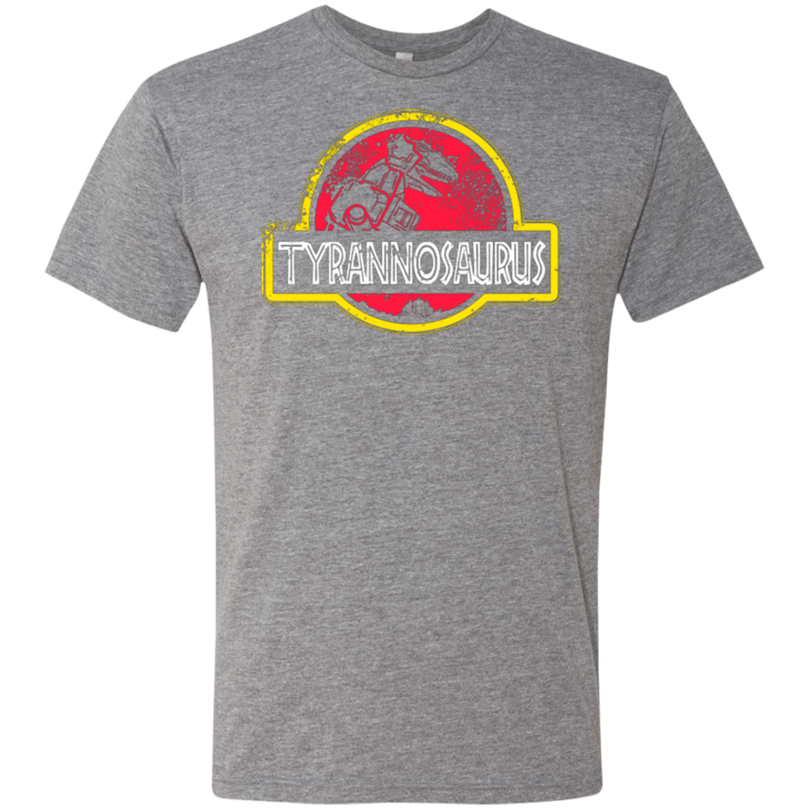 T-Shirts Premium Heather / Small Jurassic Power Red Men's Triblend T-Shirt