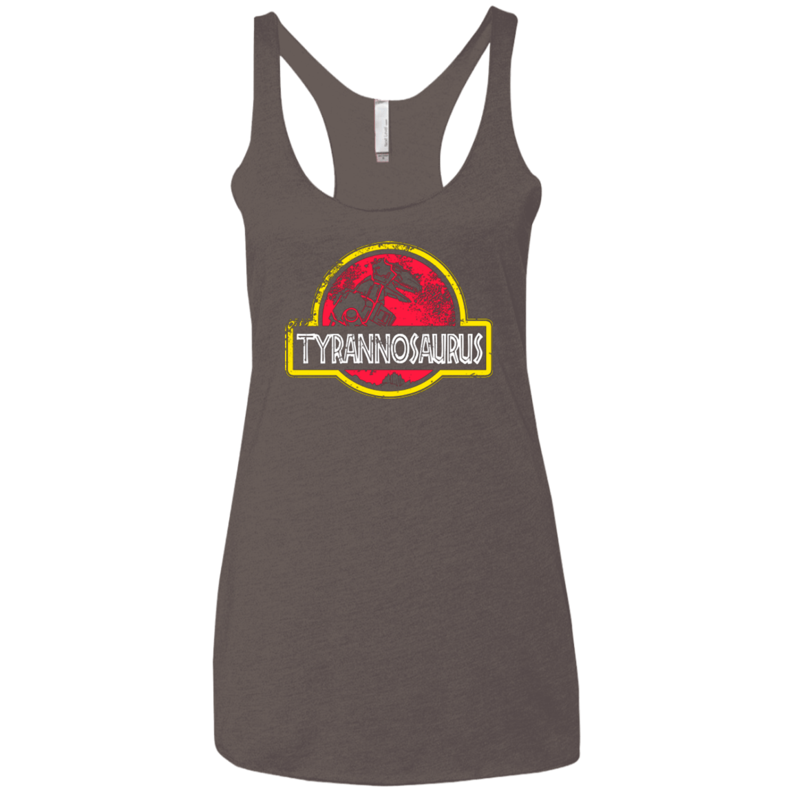 T-Shirts Macchiato / X-Small Jurassic Power Red Women's Triblend Racerback Tank