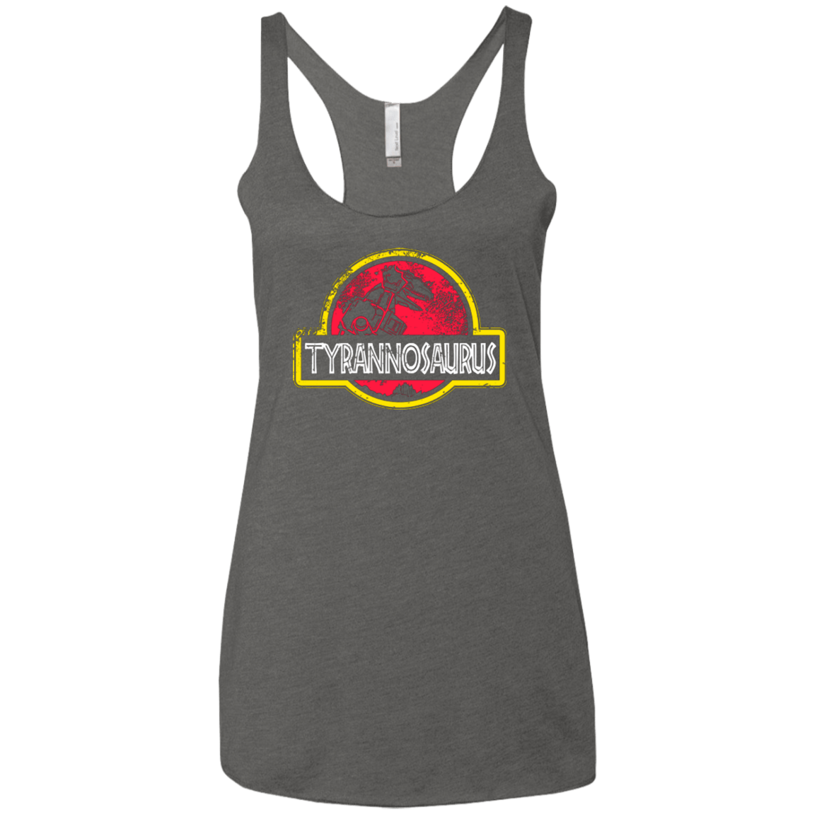 T-Shirts Premium Heather / X-Small Jurassic Power Red Women's Triblend Racerback Tank
