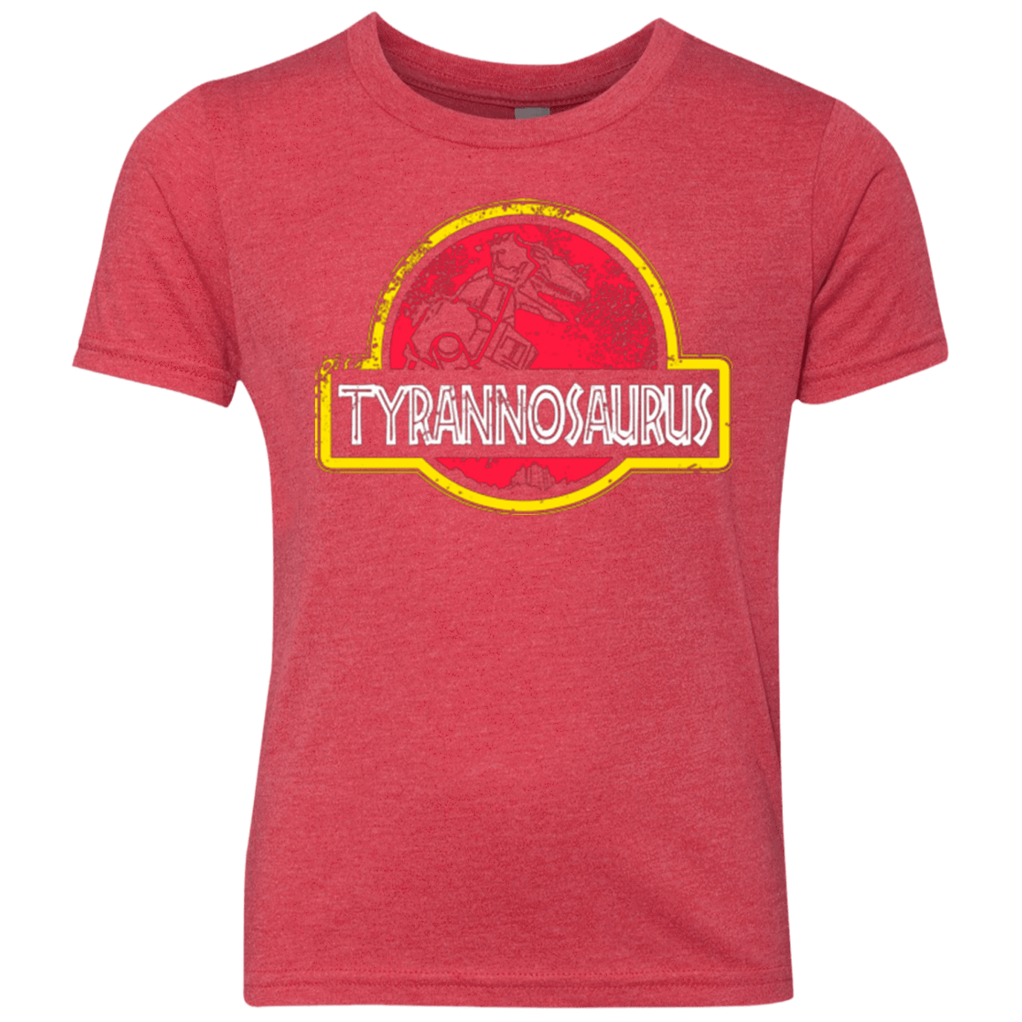 T-Shirts Vintage Red / YXS Jurassic Power Red Youth Triblend T-Shirt