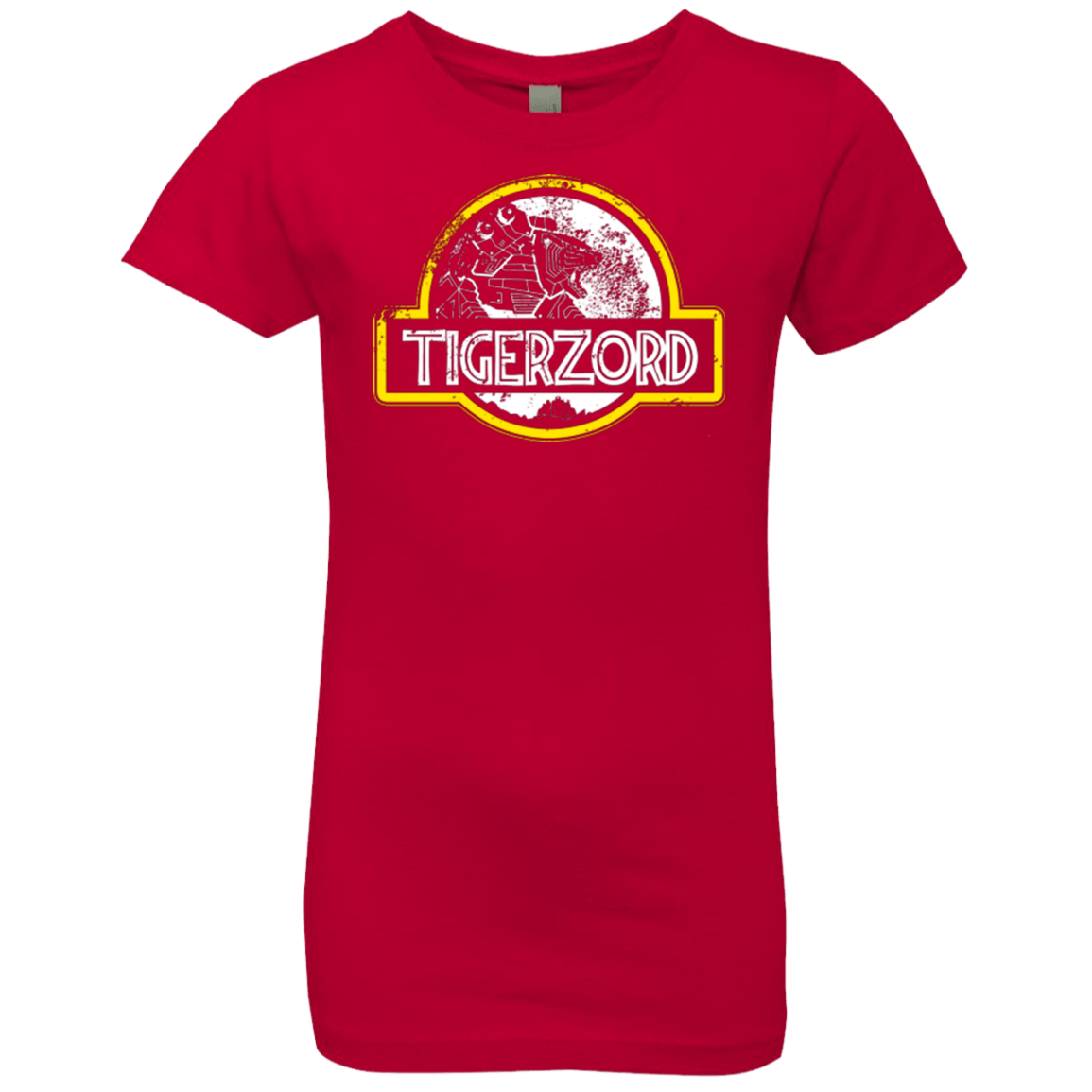 T-Shirts Red / YXS Jurassic Power White Girls Premium T-Shirt