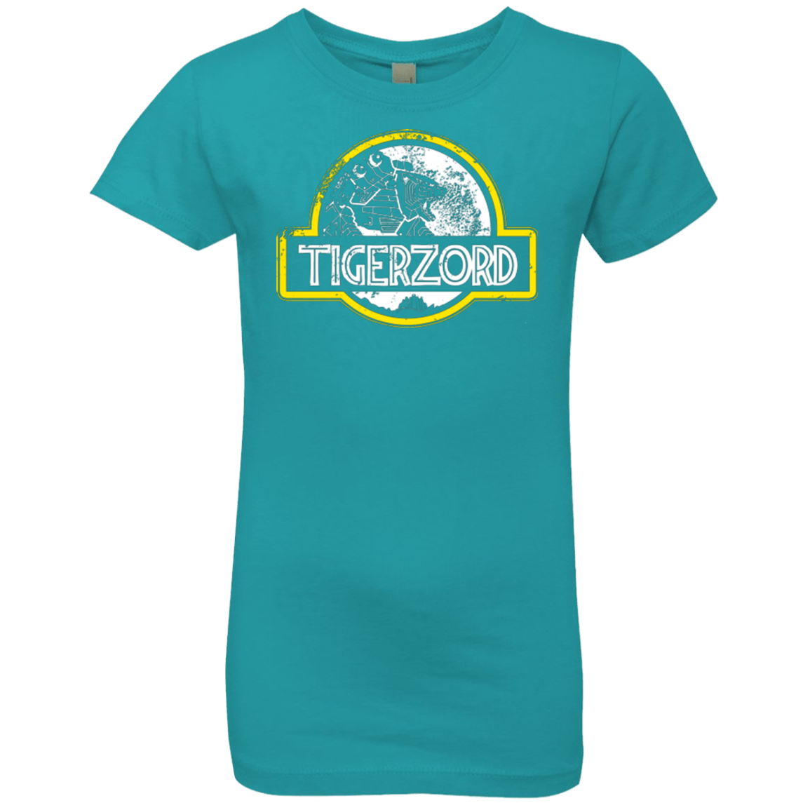 T-Shirts Tahiti Blue / YXS Jurassic Power White Girls Premium T-Shirt