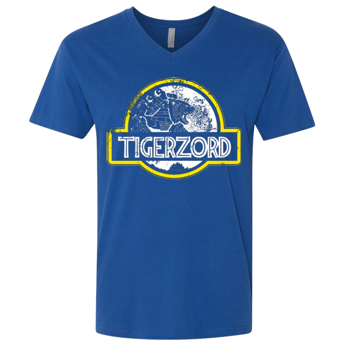 T-Shirts Royal / X-Small Jurassic Power White Men's Premium V-Neck