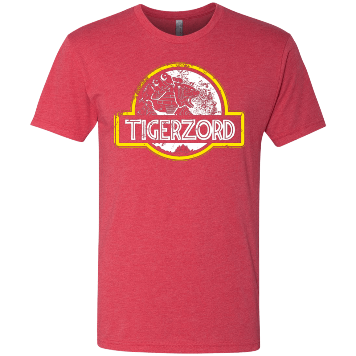 T-Shirts Vintage Red / Small Jurassic Power White Men's Triblend T-Shirt