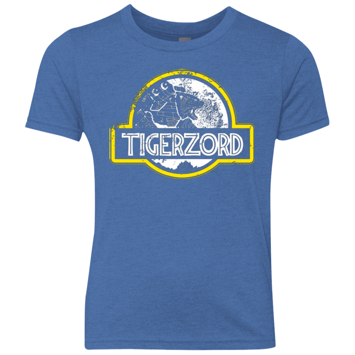 T-Shirts Vintage Royal / YXS Jurassic Power White Youth Triblend T-Shirt