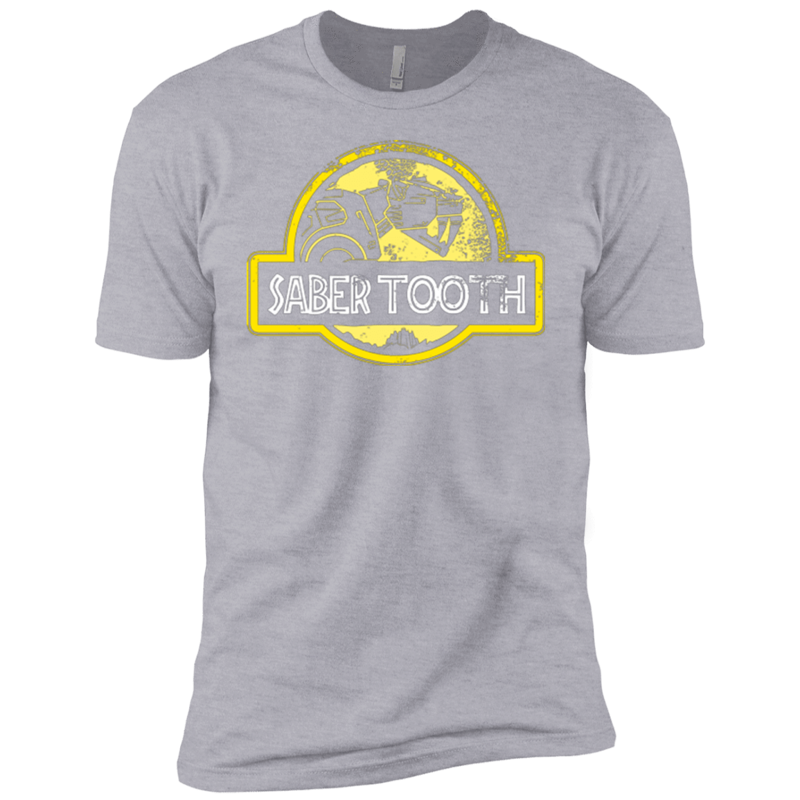 T-Shirts Heather Grey / YXS Jurassic Power Yellow Boys Premium T-Shirt