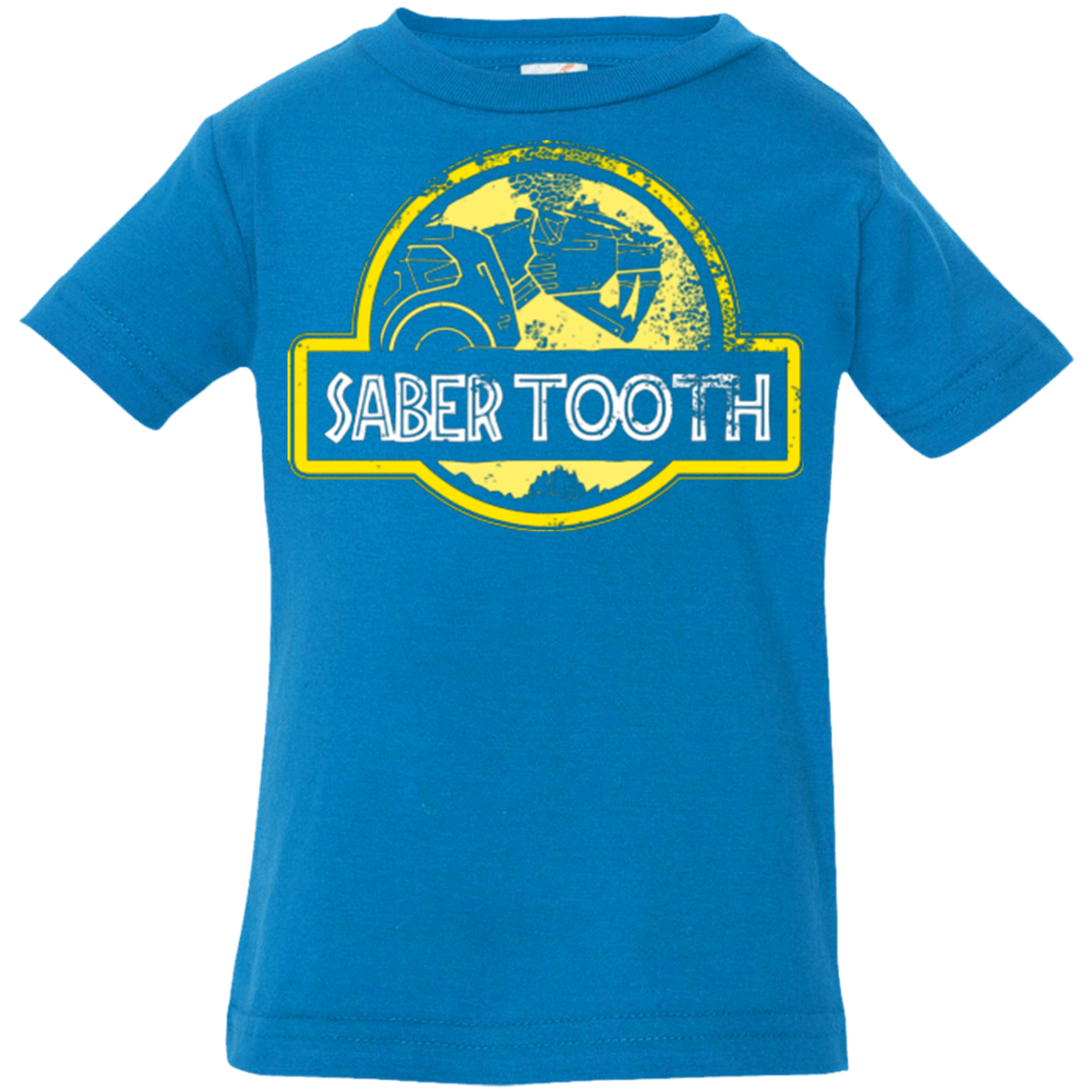 T-Shirts Cobalt / 6 Months Jurassic Power Yellow Infant Premium T-Shirt
