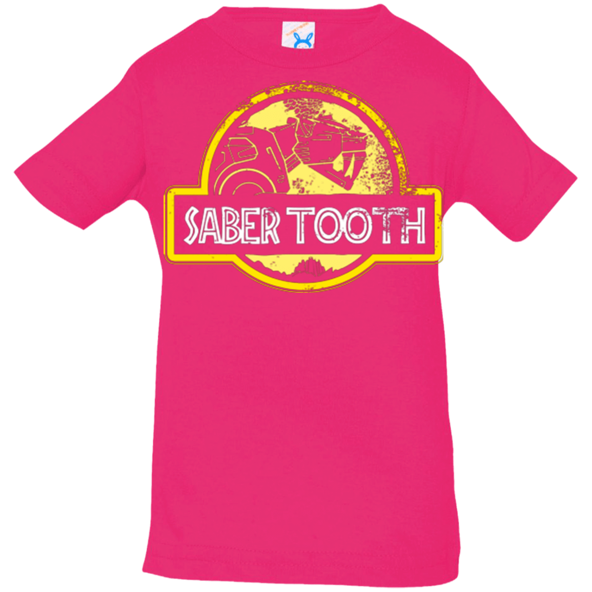 T-Shirts Hot Pink / 6 Months Jurassic Power Yellow Infant Premium T-Shirt