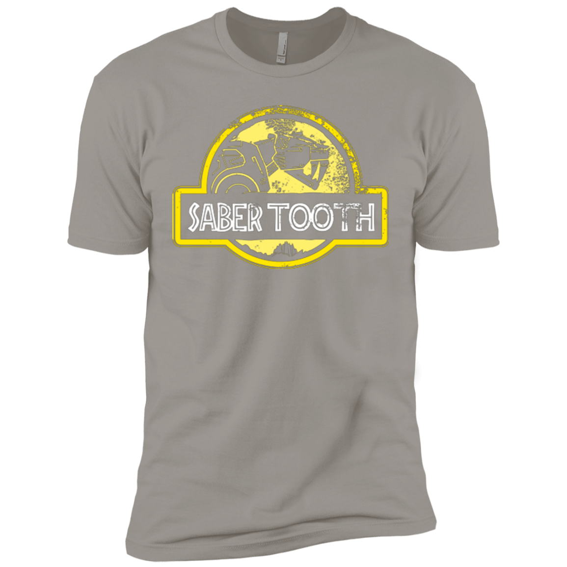 T-Shirts Light Grey / X-Small Jurassic Power Yellow Men's Premium T-Shirt