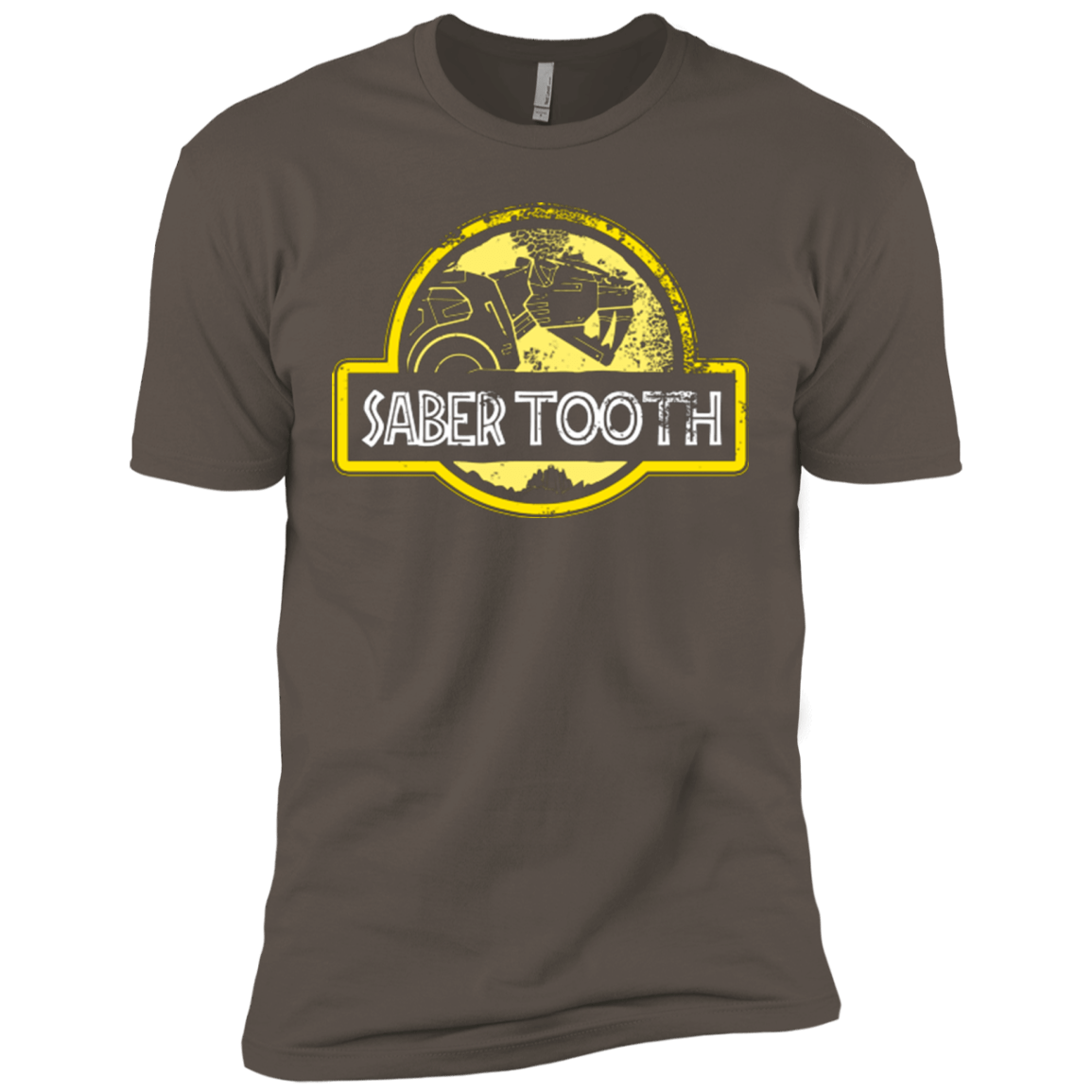T-Shirts Warm Grey / X-Small Jurassic Power Yellow Men's Premium T-Shirt