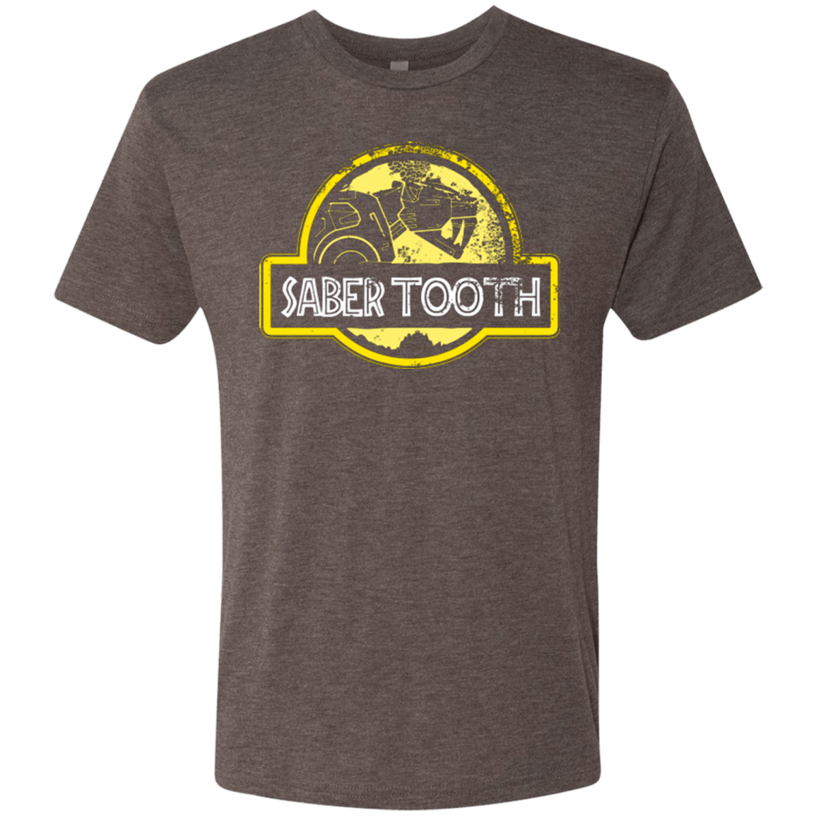 T-Shirts Macchiato / Small Jurassic Power Yellow Men's Triblend T-Shirt
