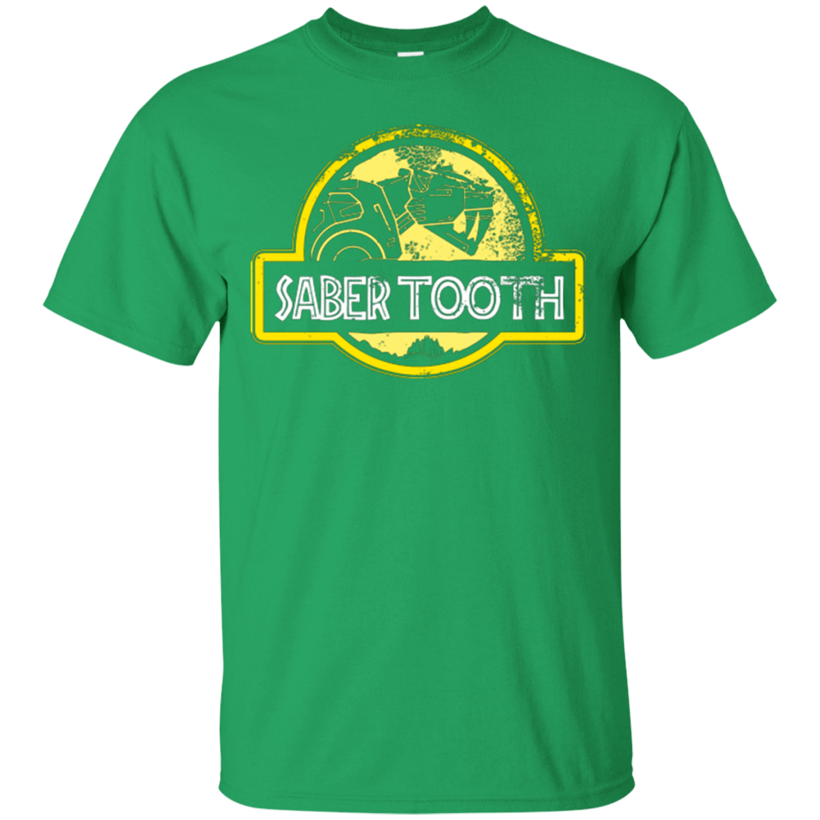 T-Shirts Irish Green / Small Jurassic Power Yellow T-Shirt