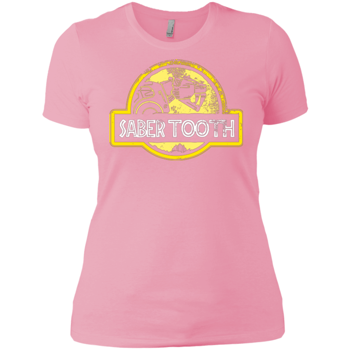 T-Shirts Light Pink / X-Small Jurassic Power Yellow Women's Premium T-Shirt