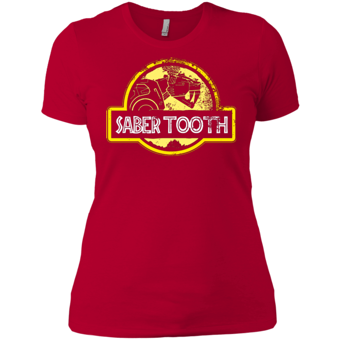 T-Shirts Red / X-Small Jurassic Power Yellow Women's Premium T-Shirt