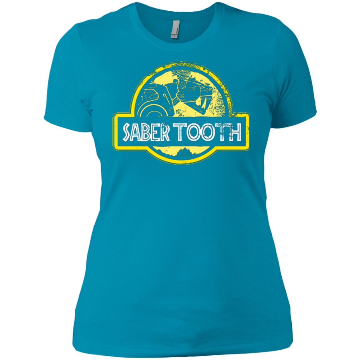 T-Shirts Turquoise / X-Small Jurassic Power Yellow Women's Premium T-Shirt