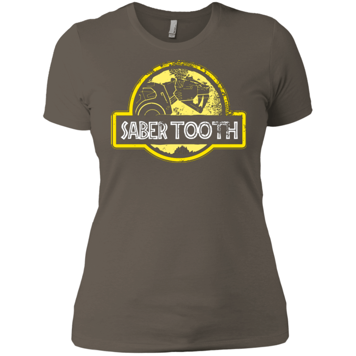 T-Shirts Warm Grey / X-Small Jurassic Power Yellow Women's Premium T-Shirt