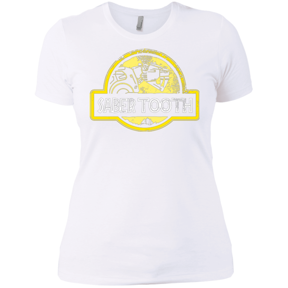 T-Shirts White / X-Small Jurassic Power Yellow Women's Premium T-Shirt