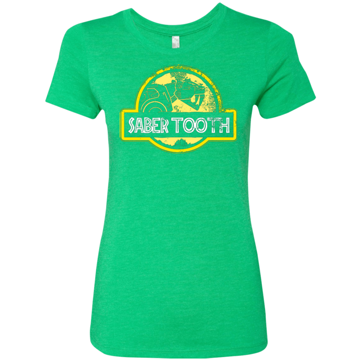 T-Shirts Envy / Small Jurassic Power Yellow Women's Triblend T-Shirt