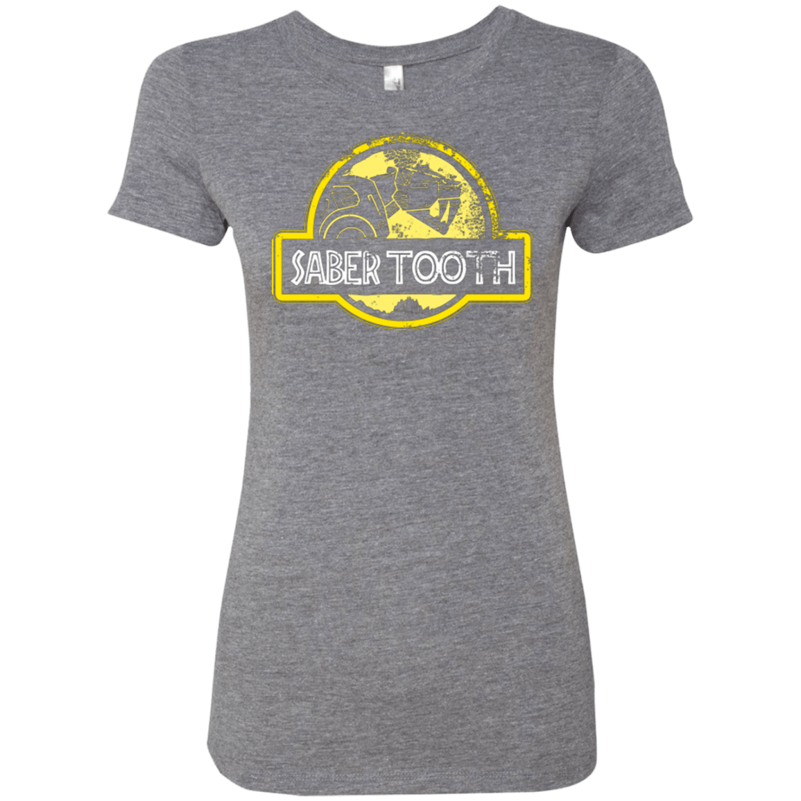 T-Shirts Premium Heather / Small Jurassic Power Yellow Women's Triblend T-Shirt