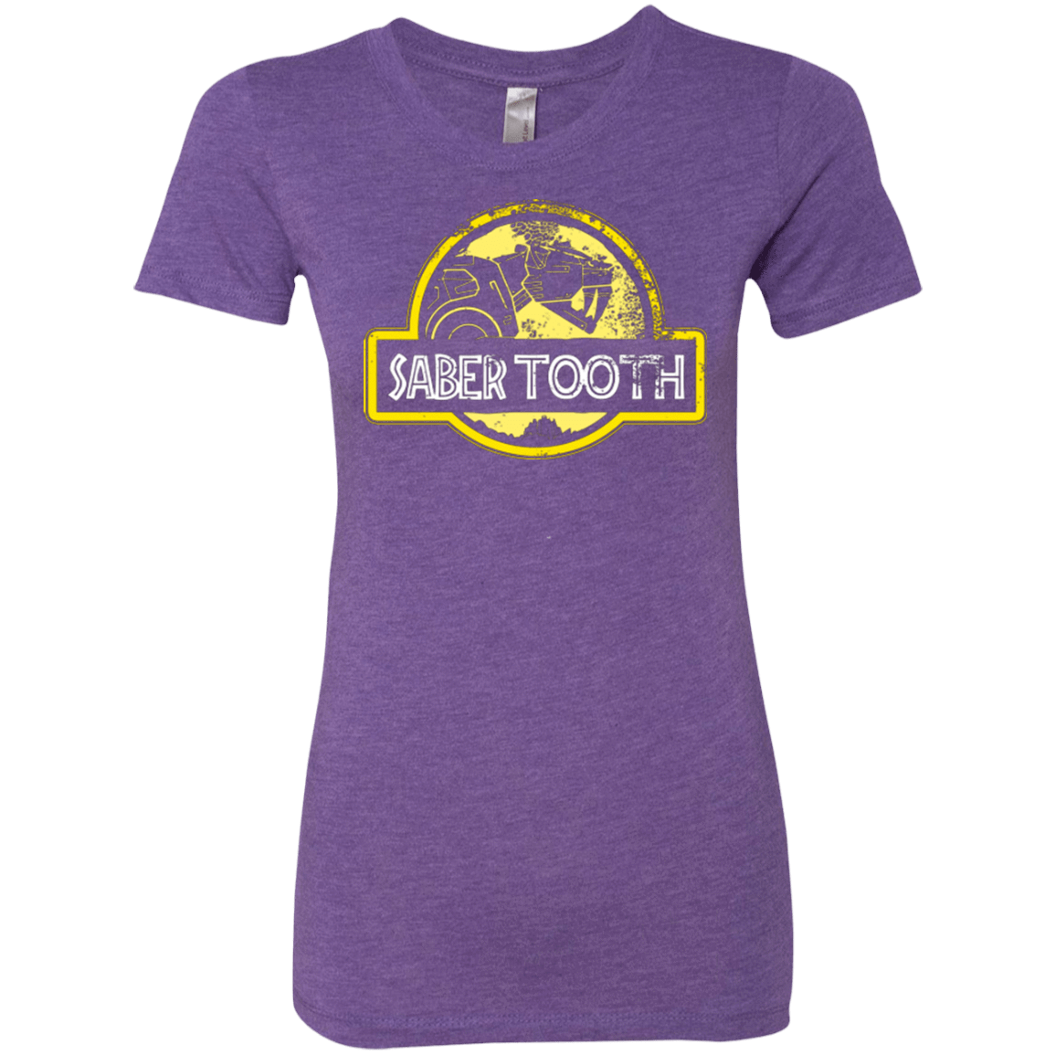 T-Shirts Purple Rush / Small Jurassic Power Yellow Women's Triblend T-Shirt