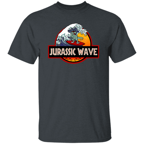 T-Shirts Dark Heather / S Jurassic Wave T-Shirt