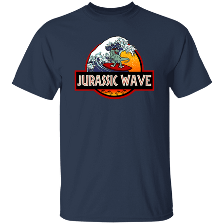 T-Shirts Navy / S Jurassic Wave T-Shirt